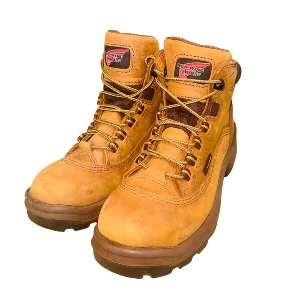 Red Wing Shoes Flexbond Waterproof Workwear Steel Toe Safety Boots  2327 Brown - Picture 3 of 15